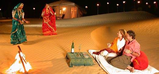 Rajasthan Desert Camps, Deluxe Camps, Camping on Desert in Rajathan.